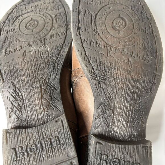 Women’s Born Brown Leather Slip-On Shoes - Picture 5 of 7